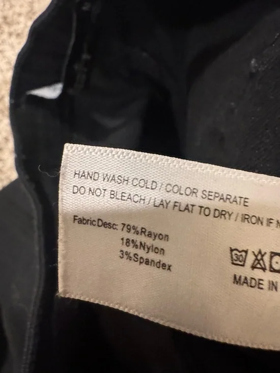 Black Women's Boot Cut Flare Pants - Picture 3 of 5